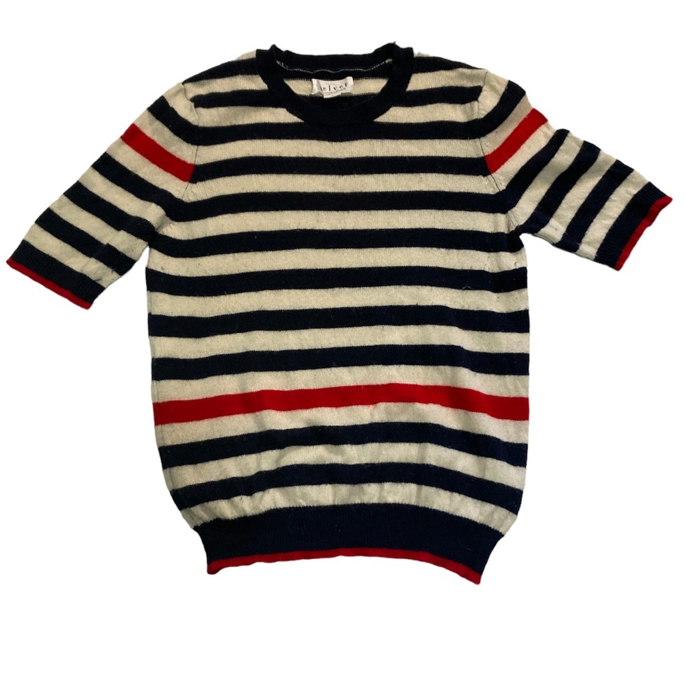 Velvet - Stripped Wool Top
